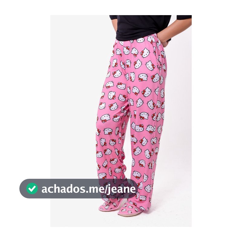 calça pijama Jack pijamas natalinos para homem e mulher,  pijamas temáticos casual hello kitty