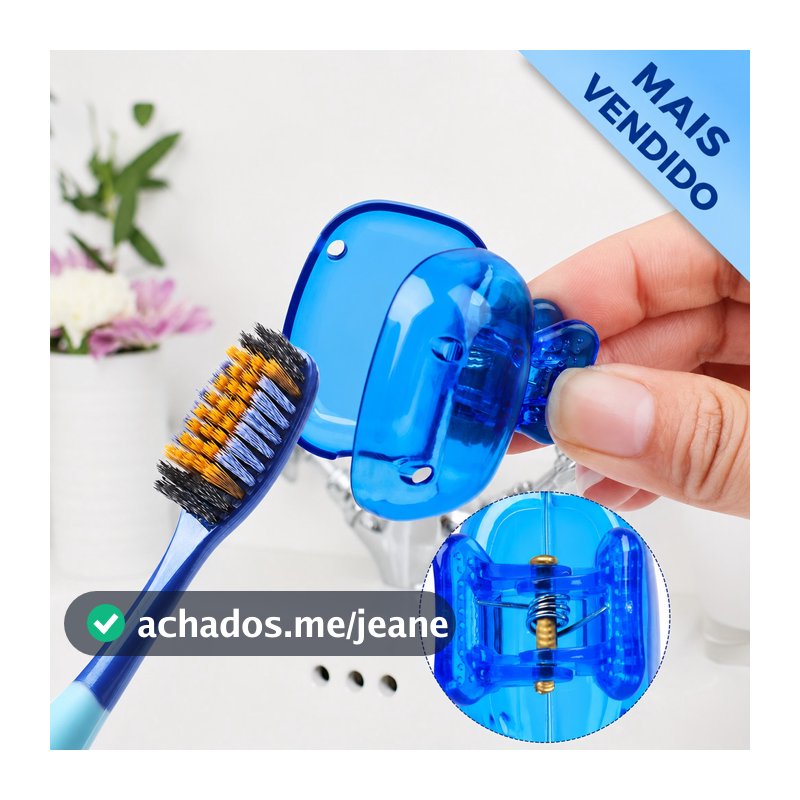 2/4/8pcs Clipe De Armazenamento De Escova De Dentes Capa Protetora Portátil Para Viagem À Prova De Poeira Caso