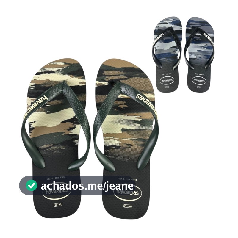 Chinelo Havaianas Masculino Top Camuflado Original Conforto Casual Verão