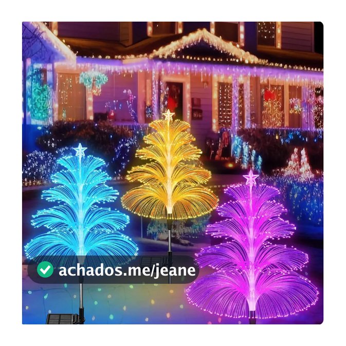 Luz Solar De Água-Viva De Fibra Óptica De 5 Camadas , 7 Cores Que Mudam De Natal , Decoração Festiva , Atmosfera , Jardi