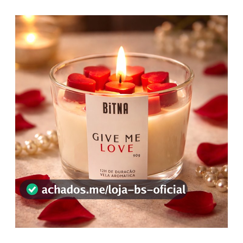 Vela Aromática de Coração Love Perfumada