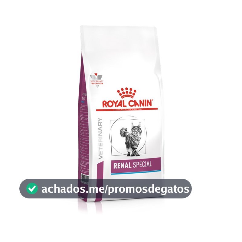 Ração Seca Veterinary Diet Renal Special para Gatos com Insuficiência Renal 1.5kg Royal Canin
