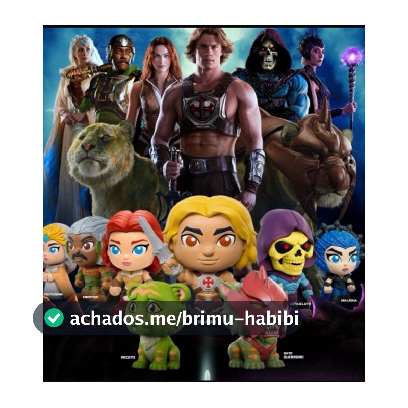 He-Man Bonecos Coleção Maio giraffas 2026