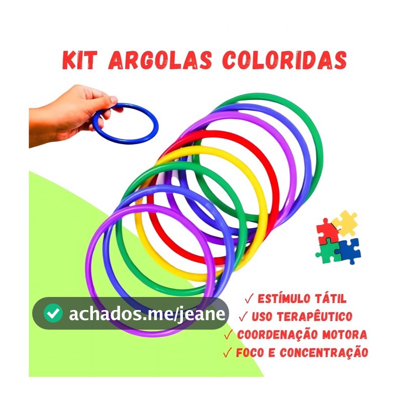 Kit Argolas Coloridas Arremesso ao Alvo