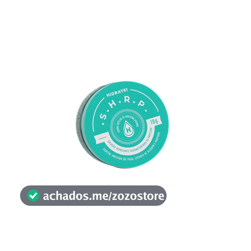 SHRP Creme de Proteína Vegana 10g Hidratante Reconstrutor Cabelos Danificados