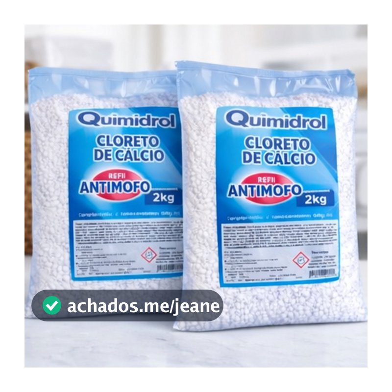 Cloreto de Cálcio 2kg Bolinhas Anti Mofo Desumidificador de Roupa