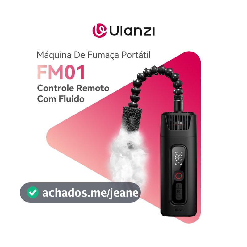 ULANZI FM01 FILMOG Ace Máquina De Fumaça Portátil 40W Com Controle Remoto E Efeitos