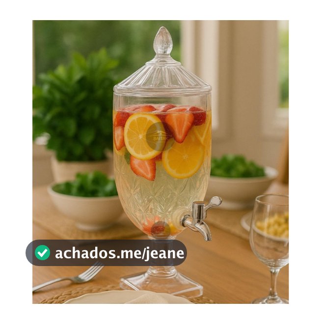 Suqueira Modelo Diamond 4,5L em Acrílico Transparente – Xplast