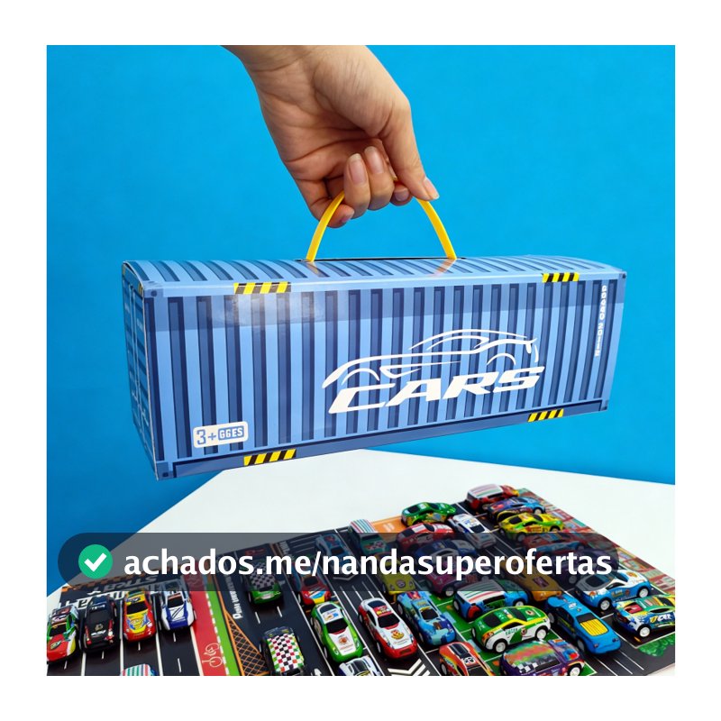 🎁 Super Kit 48 Carrinhos de Fricção + Pista 🚗 | Presente para Menino | Container Colecionável🎄