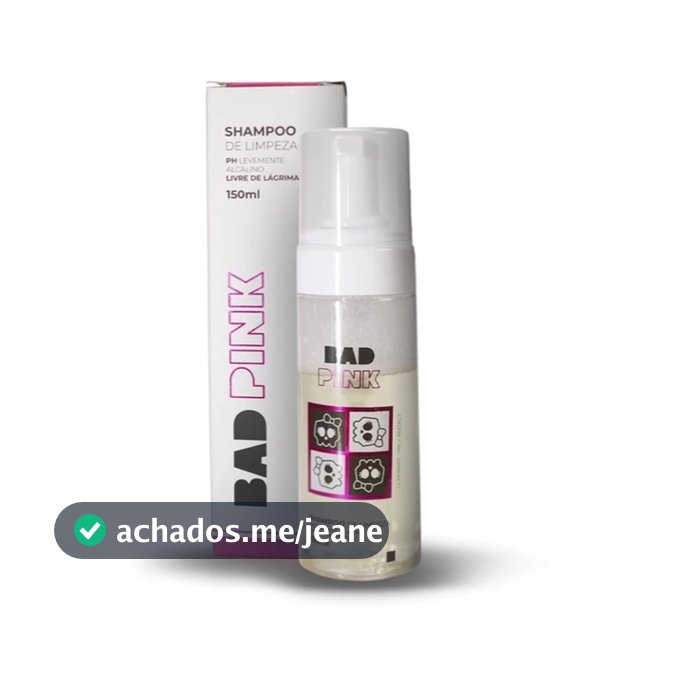 Espuma Shampoo de Limpeza Bad Pink 150ml Para Extensão E Alongamento de Cílios