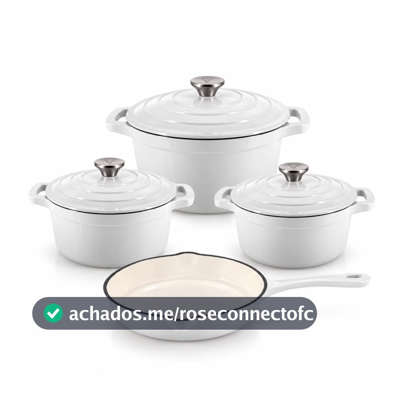 conjunto kit Jogo De Panelas  ferro fundido IMPORTADA   Fogão Indução e comum