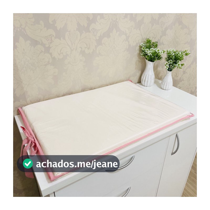 Trocador Plastificado de Nenem Com Amarras  - Oferta - Bebe - Atenas