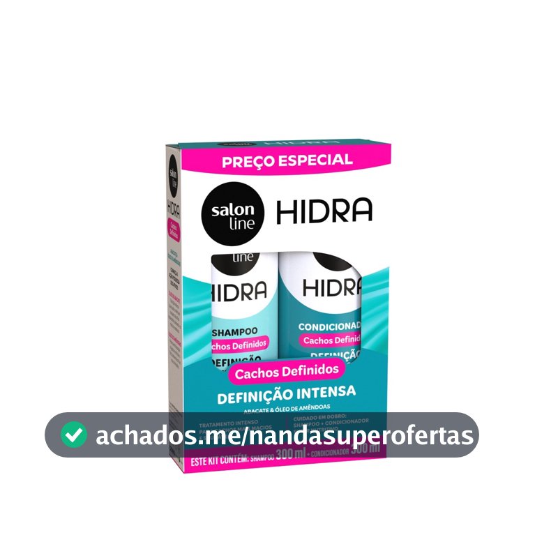 Kit Shampoo e Condicionador Hidra Abacate Salon Line 300ml