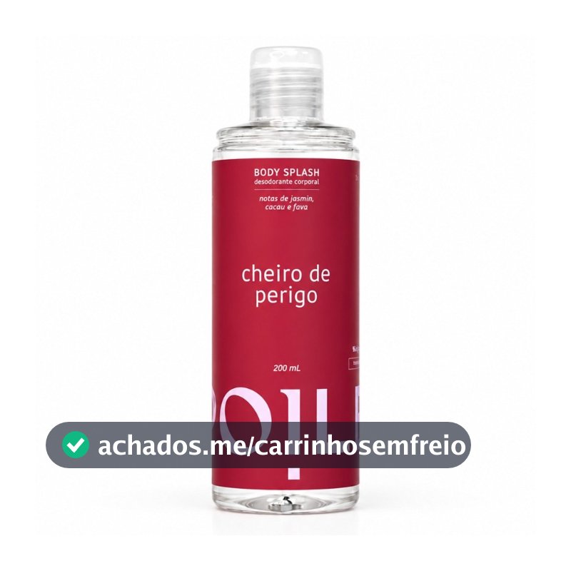 Refil Body Splash Cheiro de Perigo 200ml Spoiler Feminino Fragrância Corporal Marcante Dia a Dia