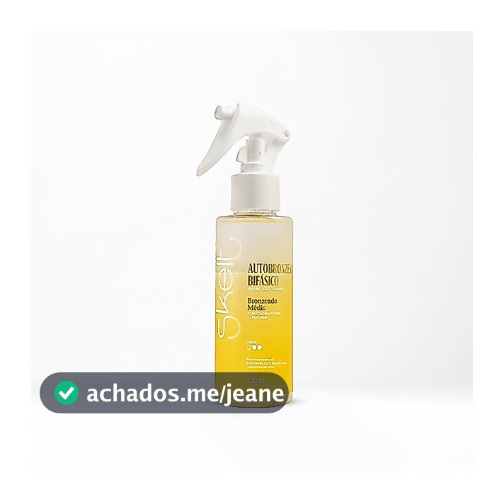 Autobronzeador Bifasico Skelt 120ml Bronzeado Médio Body Splash Cosméticos