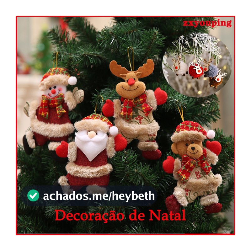 Pingentes De Natal Elk Antler Árvore Ornamento Para Decoração De Feliz 2023 Casa De Ano Novo