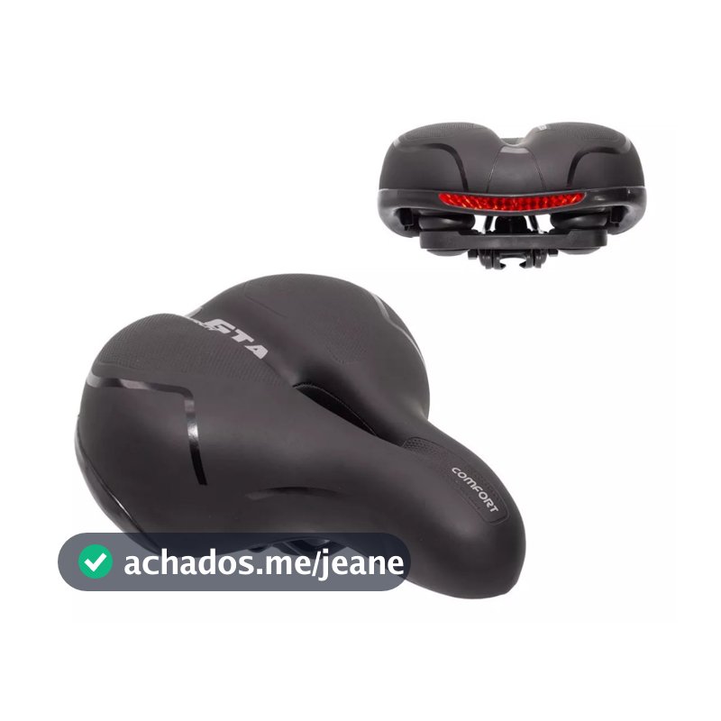 Selim Banco Bike Gta Confort Gel Tec Refletor Com Elastomero