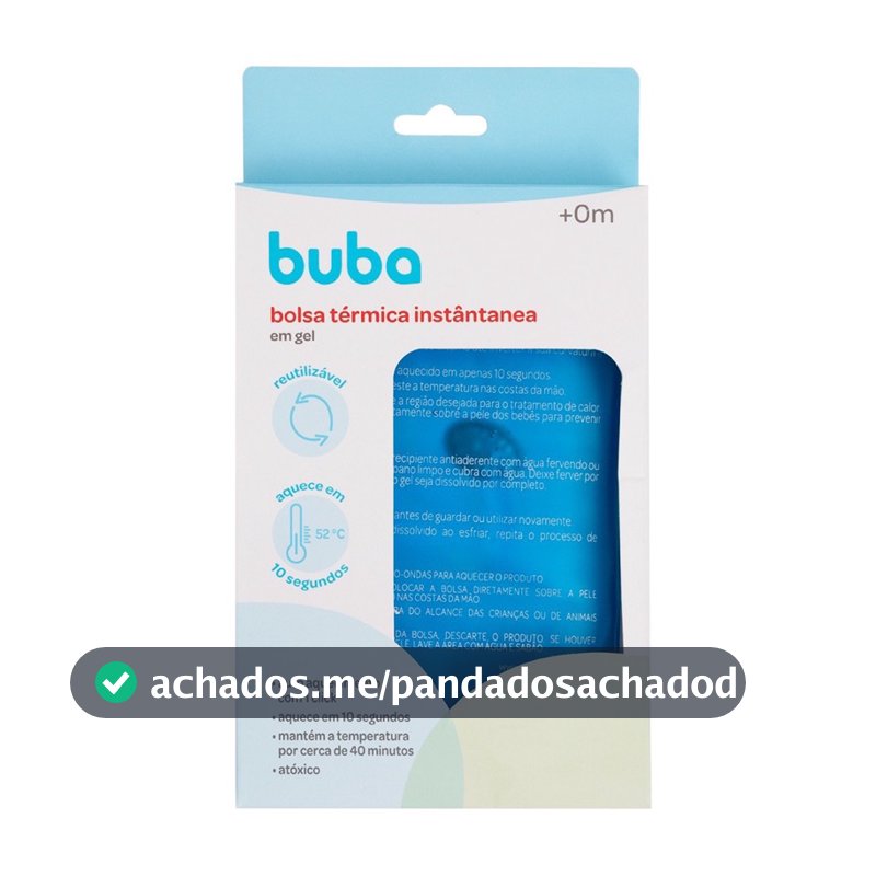 Bolsa Térmica em Gel Aquecimento Instântanea Em Um Click Alívio Cólicas Dores Bebê Buba