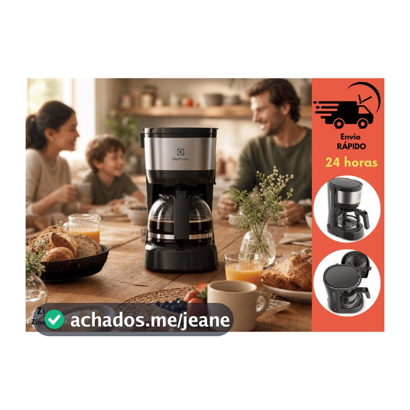 Maquina de Café Cafeteira Elétrica Electrolux 15 Xícaras Efficient  Em Inox (ECM10)
