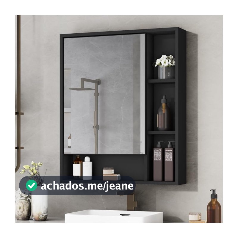 LIQUIDA!!! Armário Banheiro com Espelheira Porta Selene - Várias Cores