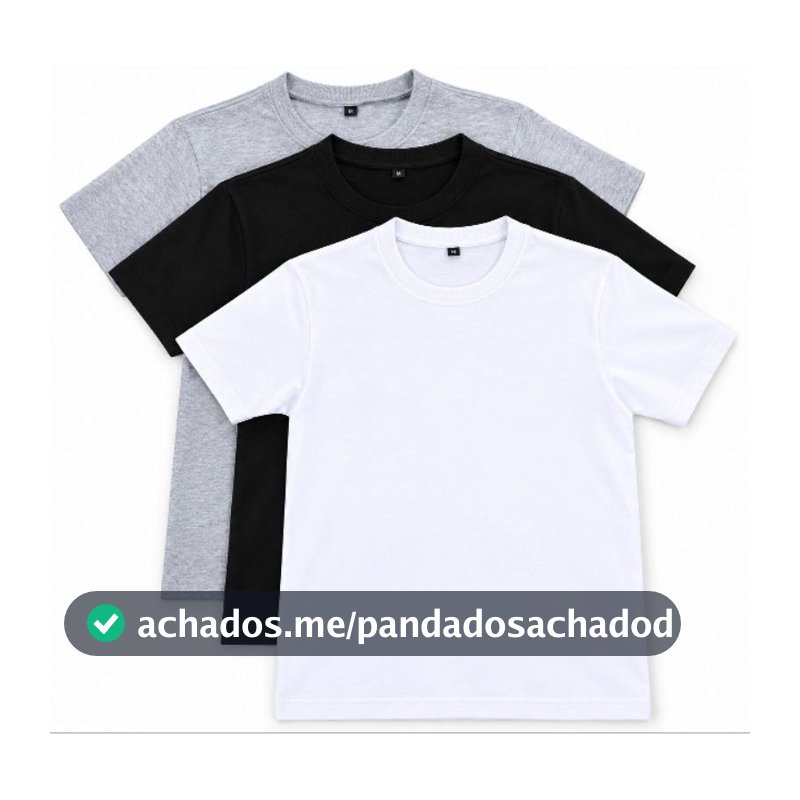 Camiseta Básica Bebê Infantil 100 Porcento Algodão