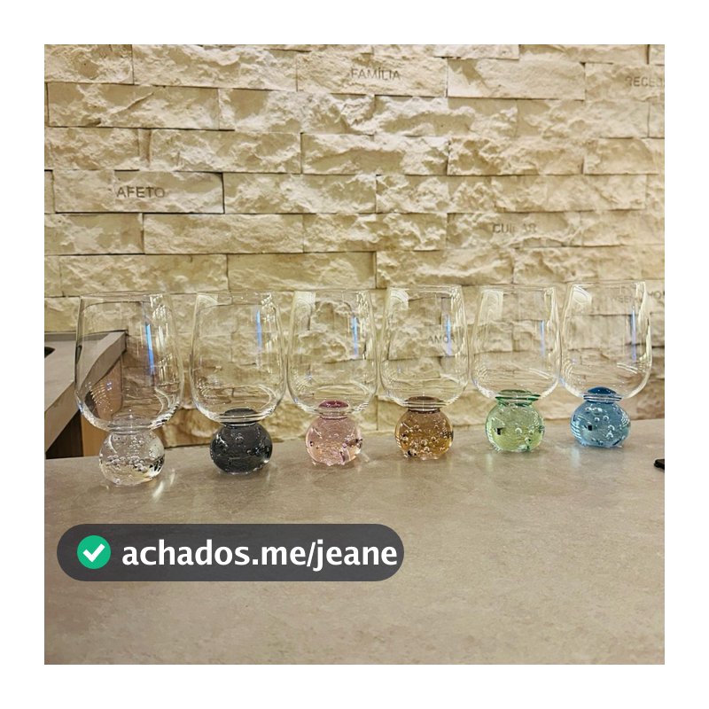 Taça Bubble Glass Esfera Transparente 540ml - 01 unidade