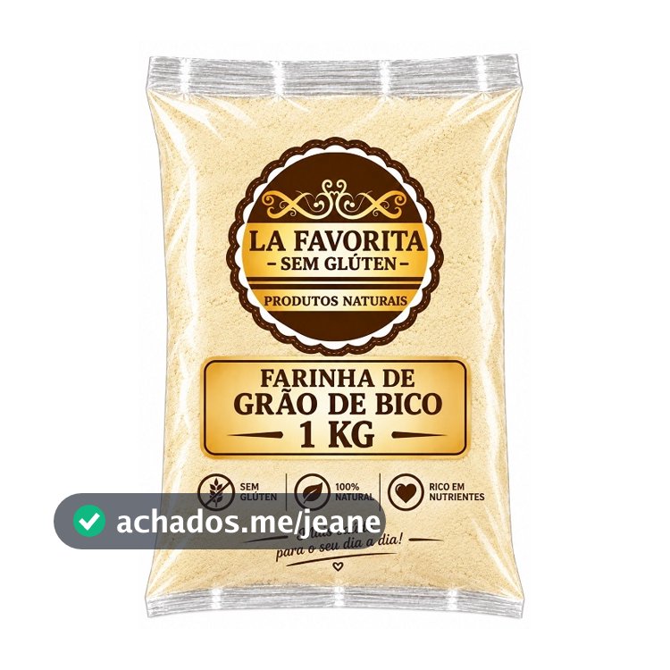 Farinha de Grão de Bico 1 KG - Sem Glúten