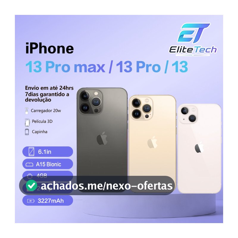Celular IPhone 13 / 13 Pro/ 13 Pro Max 128gb Com
