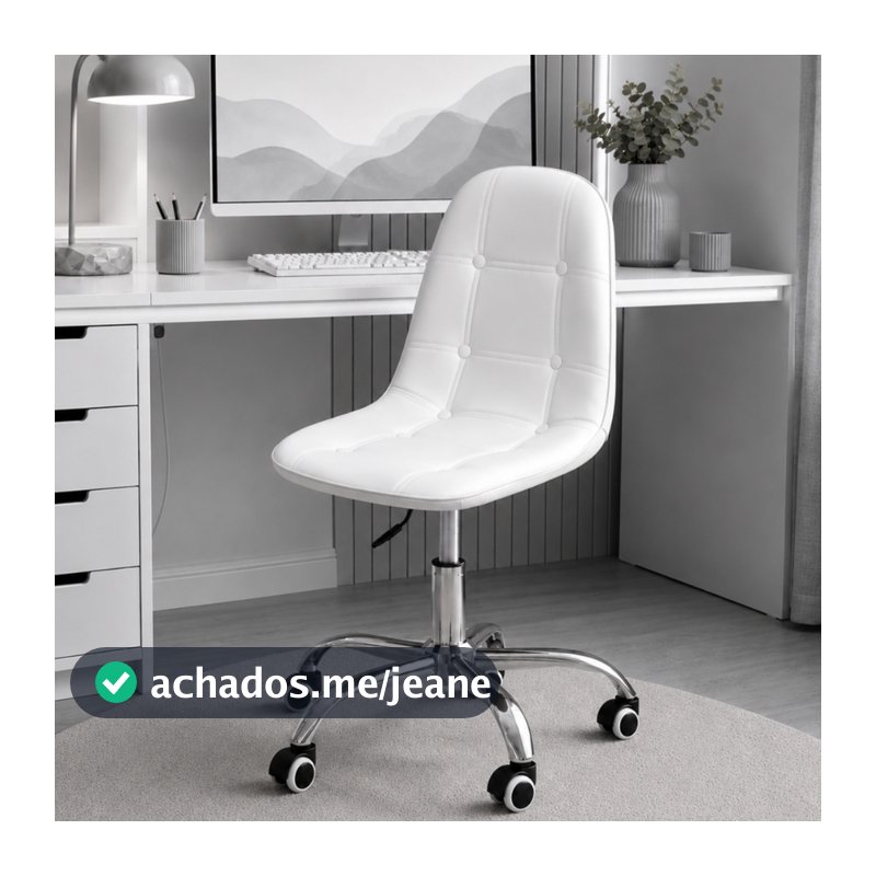 Cadeira Escritório Office Eiffel Botonê Base Giratória Home Office