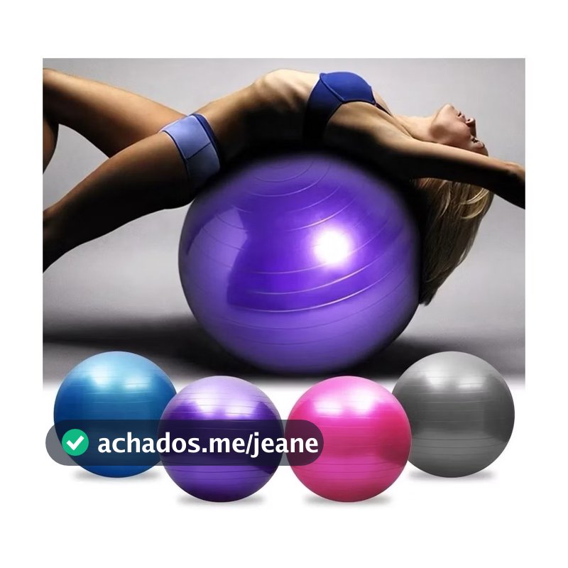 55-65cm Sports Yoga Pilates Fitness Ball com bomba grátis cor enviada aleatoriamente