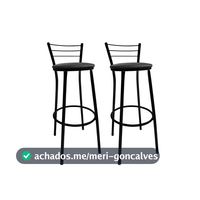Kit 2 Banqueta Alta Banco Cozinha Americana Bar Balcão Lanchonete - Direto de Fábrica
