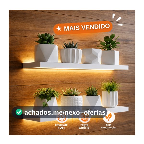 Kit Vaso Decoracao - Até 8 Unidades Com ou Sem Planta - Mesa, Estante, Rack, Nicho