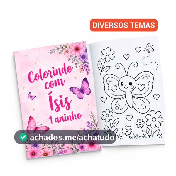 Livrinhos de colorir personalizados lembrancinha de aniversário