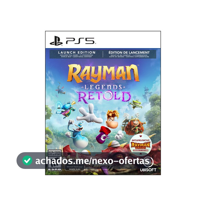 Rayman Legends Retold Launch Edition PS5 Midia Fisica