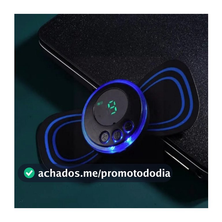 Mini Massageador Elétrico Portátil Cervical EMS Alivia Dores Corpo Pescoço