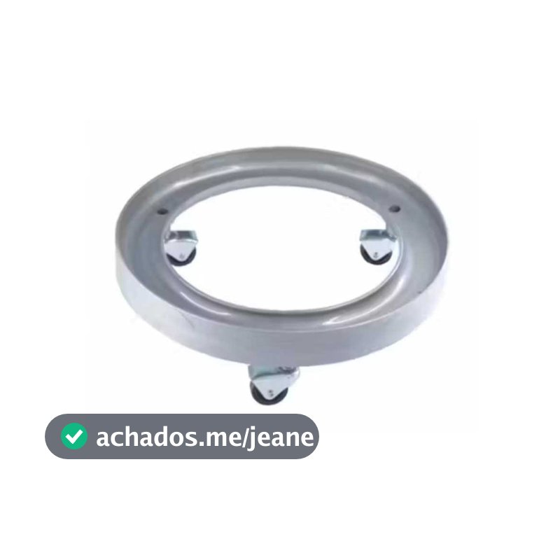 Suporte Com Rodinhas P/ Botijão De Gás Reforçado Grafite De Plástico  RIGIDO SOLUÇAO DA FERRUGEM NO CHAO RESISTENTE UTIL