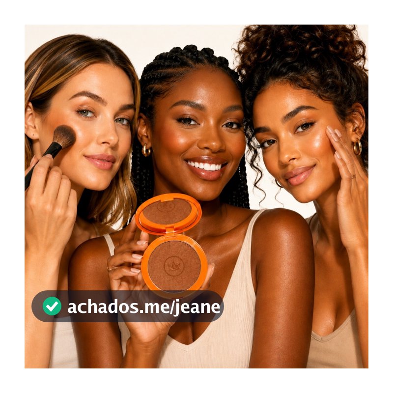 Bronzer Multifuncional Compacto Mari Maria Tropical Tan - Brilho Bronzeado Duradouro - Gold Sparkle
