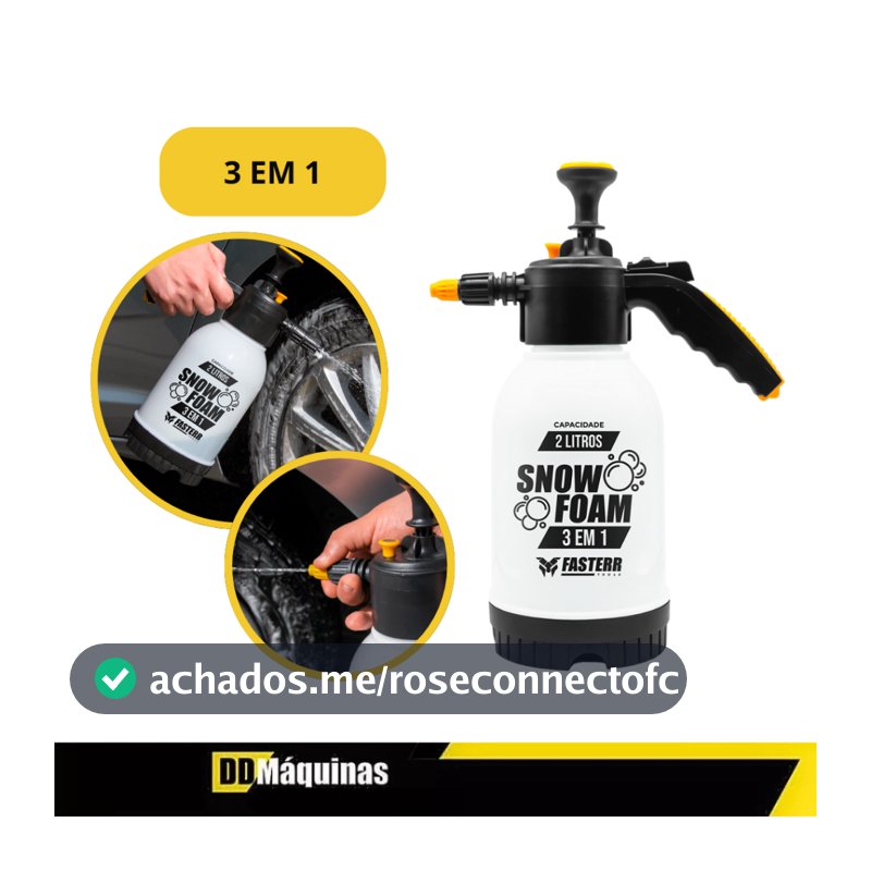 Pulverizador Manual 3 Em 1 Snow Foam 2 Litros FST089 - Fasterr