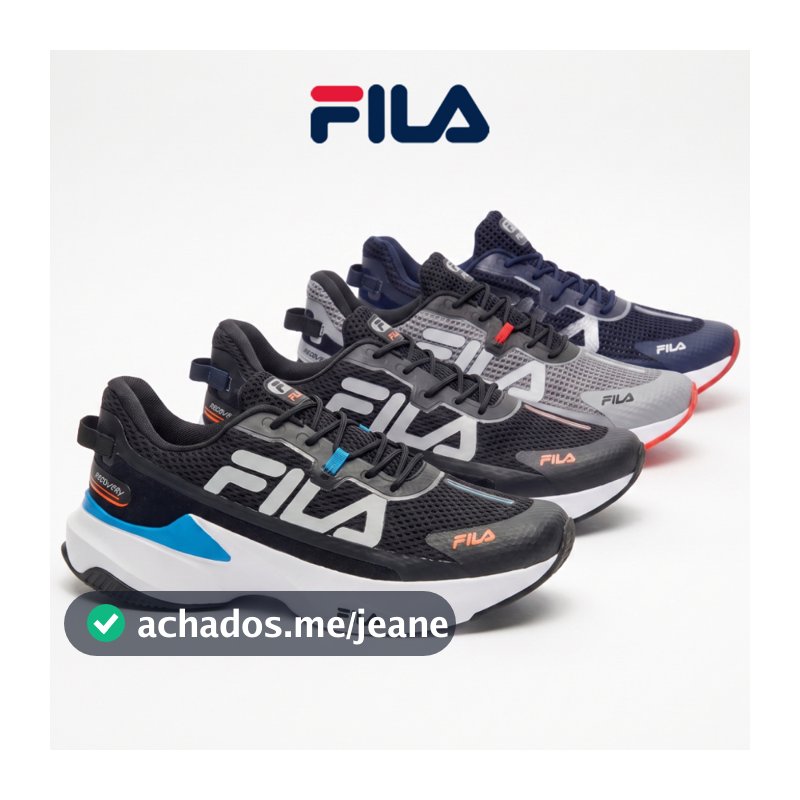 Tênis Fila Masculino Recovery Esportivo Running Corrida Academia Energized Rubber Ultrafoam Original