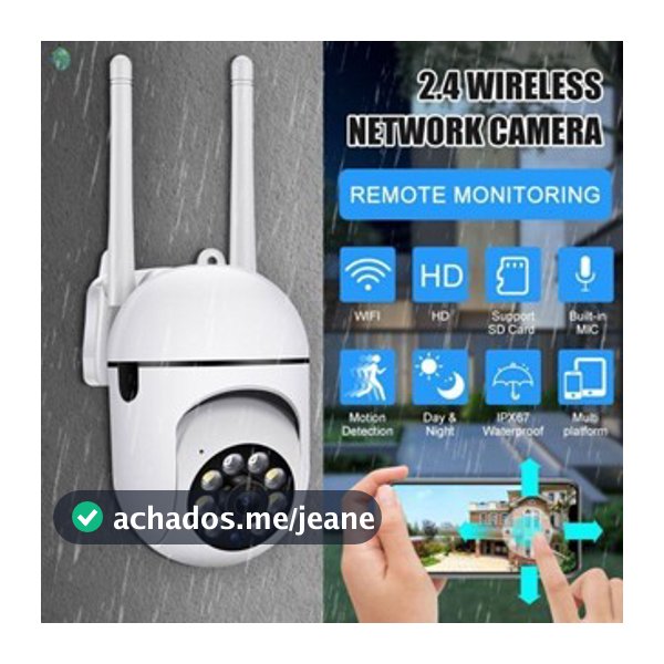 Câmera De Rede Sem Fio À Prova D'água 1080P Wi-Fi De Visão Noturna Infravermelha Amplamente Utilizada Para 360 Seguro °