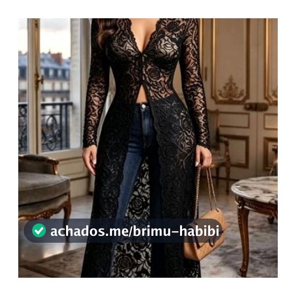 Maxi Blusa Renda luxo