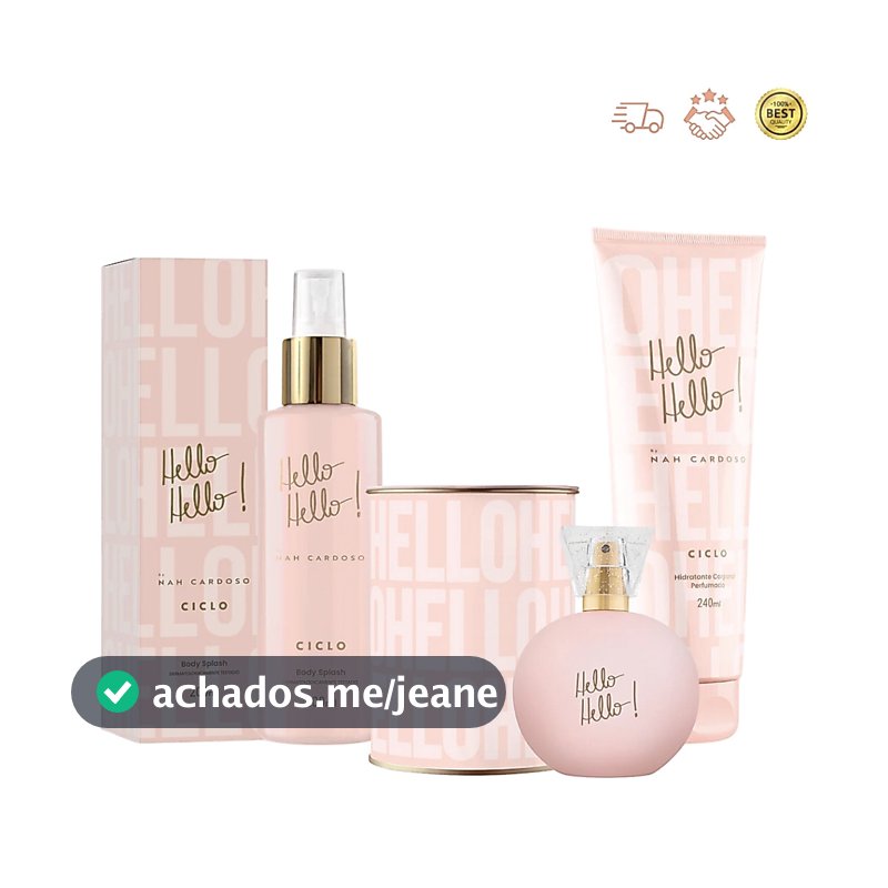 Hello Hello - Kit Deo Colônia 100ml + Body Splash + Loção Hidratante Ciclo