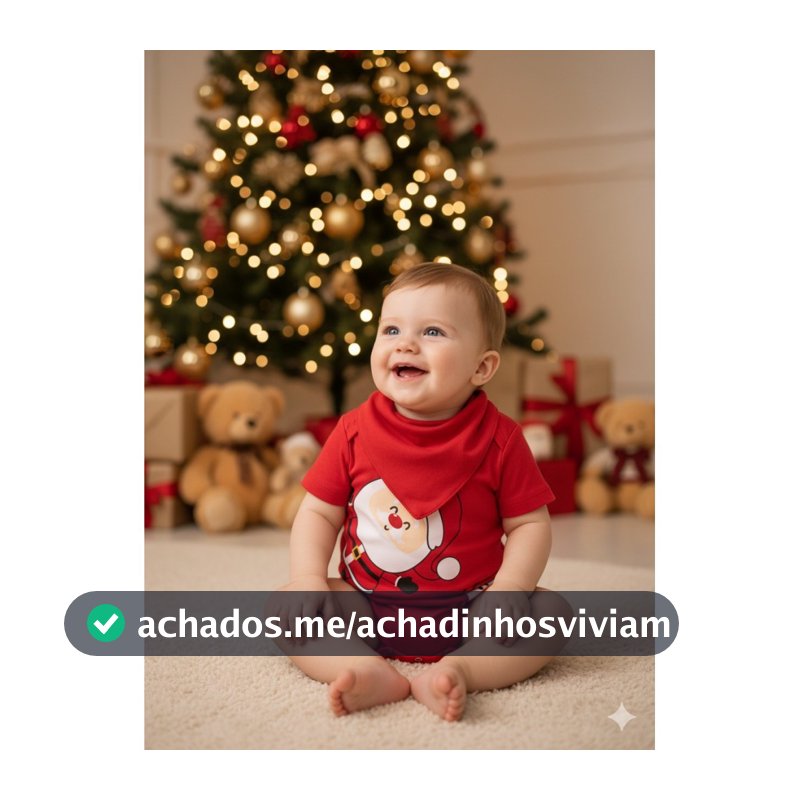 Kit Macacão Bebê Unissex Verão Romper, Banho de Sol em Algodão com Estampa Natal Papai Noel