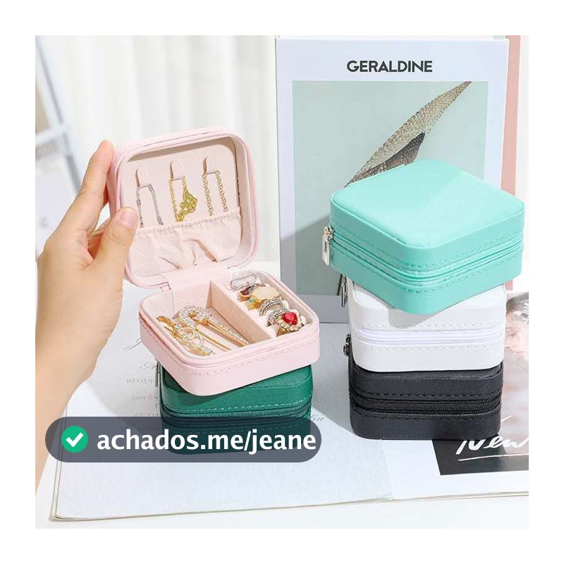 kit3/6/9/12pcs Bolsa de viagem portátil porta-joias/caixa de armazenamento/carteira/anel/colar