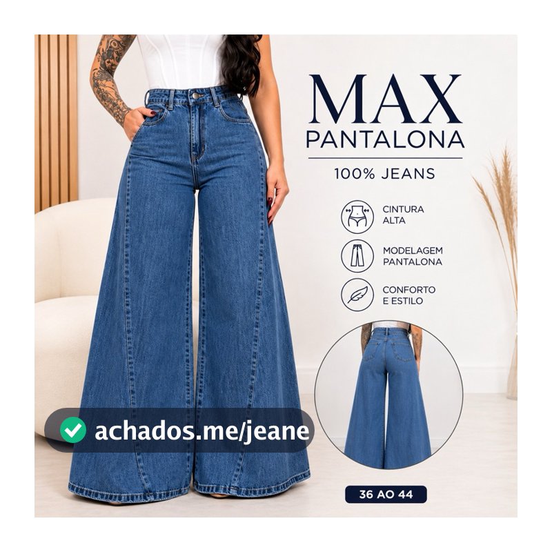 CALÇA PANTALONA JEANS FEMININA PREMIUM