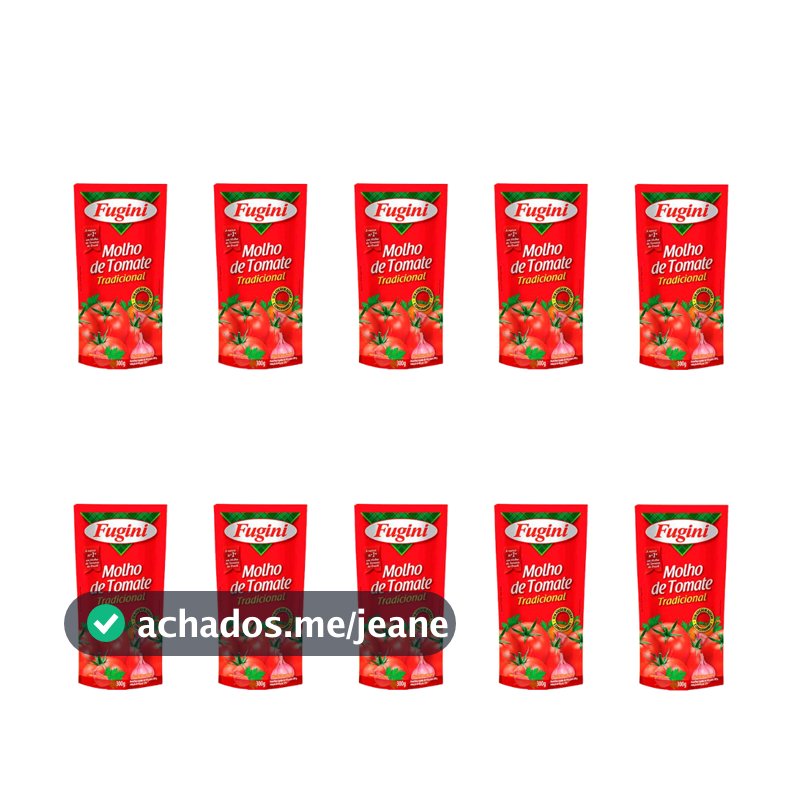 Molho de Tomate Fugini 300g - 10 Unidades