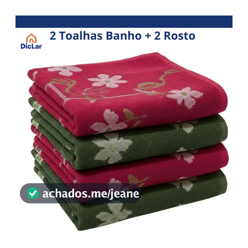 Toalha de Banho + Toalha de Rosto 100% Algodão Toalha Grande Macia Felpuda Bordada Alta Absorção