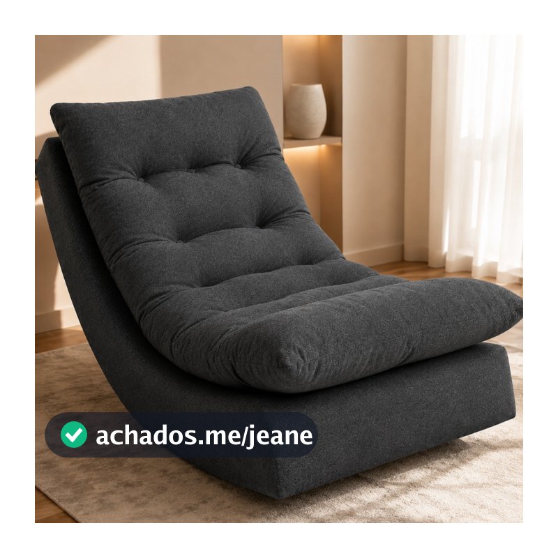 Poltrona Para Descanso Com Balanço Estofada Confortável Para Sala Quarto Leitura Descanso Relaxante
