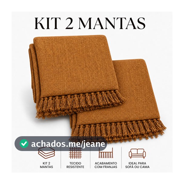 Kit 2 Mantas Para Sofá Gigante 2,10 x 1,20 Tipo Capa Protetora