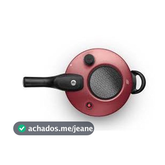 Panela De Pressão 4,5 Litros Com Visor e Fechamento Externo Antiaderente Cor Vermelho Cereja Marca MTA